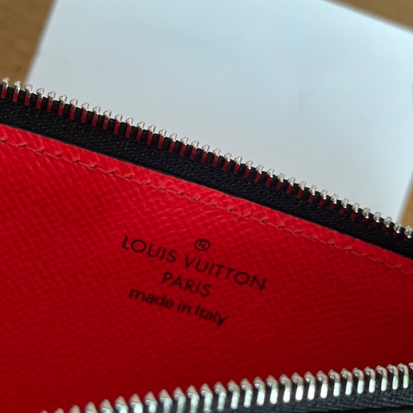 Louis Vuitton Coin Card Holder Taigarama Red - Picture 8 of 9